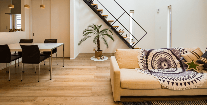 自然素材 リビング 写真